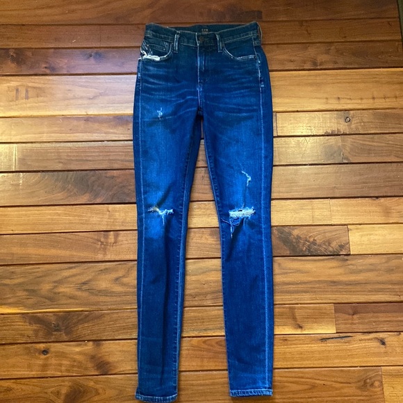 Citizens Of Humanity Denim - Citizens of Humanity Distressed Rocket High Rise Skinny Jeans 24